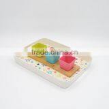 Hot-sell Eco Bamboo Fiber Big Print Tray