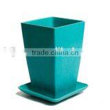 Glossy OEM Available Ornamental Bamboo Fiber Flowerpot