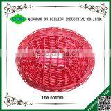 Hand Woven Red Wicker Gift Basket for Christmas thumbnail-5