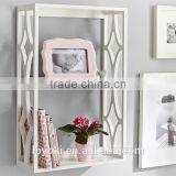 Wall Decoration Wall Mounted 2 Tier Bookshelf Rack Wall Mount Display thumbnail-2