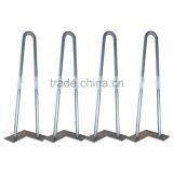 28 Inches Chrome Furniture Part Solid Wire Hairpin Metal Coffee Table Hairpin Legs thumbnail-2