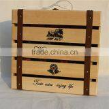 2016 Customized Handmade 4 Bottle Wooden Wine Gift Box thumbnail-4