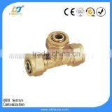 Hdpe Compression Brass Pipe Fitting Tee thumbnail-1