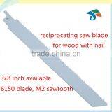 6 8 Inch M2 6150 Bi-metal Reciprocating Saw Blade