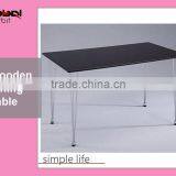 Simple Design Square Glass Coffee Table Kitchen Glass Dining Table thumbnail-6