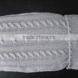 Rectangle Purple Fabric With White Embroidery Word Rubber Hot Water Bottle Cover thumbnail-4