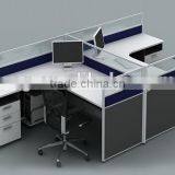 MDF Modern Office Furniture,2 Person Office Desk,Curved Office Desk thumbnail-1