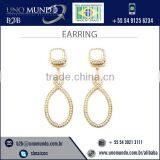 Widely Appreciated Gold Plated Stone Earring for Women Wear thumbnail-1