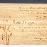 Custom Wooden Wedding Invitation Card Engraved thumbnail-2
