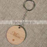 Custom Bamboo Wood Laser Engraved Keyring With Logo thumbnail-5