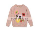 Soft Cotton Fleece Pink Printed Graphic Flowers Betty Hoodies Sweatshirts Sweater Designs for Kids Childern Wear HSs5142 thumbnail-2
