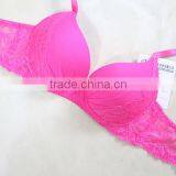 Women Padded Push up Bra With Lace Trimming thumbnail-1