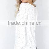 Printed Design Free Feel Women Tops Long Sleeve Saree Blouse Patterns thumbnail-3