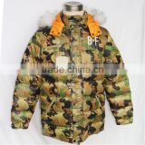 MC023 Guangdong China High Quality Camo Design With Embroidery Men's Goose Down Jacket