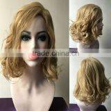 Wholesale Cheap Pice Party Wig Women Bob Blonde Wigs Natural Curly Wave Short Wig thumbnail-4