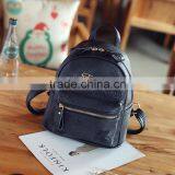 2017 Hot Sale New Design Wholesale Price Girls Leather School Backpack thumbnail-2