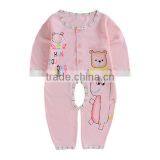 2017Cheap Newborn Sleepwear Organic Cotton Infant Baby Romper thumbnail-3