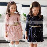 A0217#Unique Baby Girl Names Images Dress Long Sleeve Girls Dress thumbnail-1
