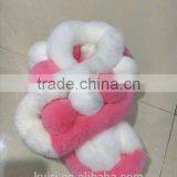 2016 New Genuine Rex Rabbit Fur Scarf Fur Wraps Muffler Fur Balls Warmer for Winter Shawls Scarf thumbnail-2