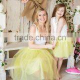 Pretty Set Of Matching Mother Daughter Tutu Dress Short Mini Skirt +Tank+Tops thumbnail-1