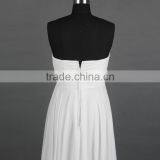 Sweetheart Floor-Length Chiffon White Evening Dress thumbnail-5
