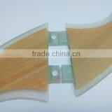 Bamboo Quillas FCS Fiberglass Honeycomb Fin Surfboard FCS Bamboo Fin thumbnail-3