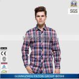 Mens Plaid Shirts Red and Black Western Office Wear for Summer thumbnail-2