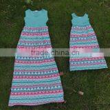 Hot Selling Maxi Dress Mother and Daughter Latest Fashion Dress Designs thumbnail-2