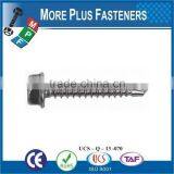 Made in Taiwan DIN 7504 K Color Steel Plate Fixed Water Proofed Hex Head EPDM Washer Self Drilling Screw thumbnail-3