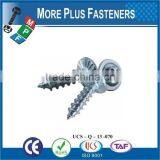 Made in Taiwan DIN 968 C 450 HV BN 14072 Pozi Pan Head Tapping Screws With Collar Form Z and Cone End Type C thumbnail-5