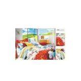 Tropical Flower Patterned King Size Decorative Cotton Custom Made Bedding Sets thumbnail-1