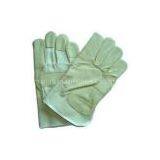 Gunn Pattern Rubberized Safety Furniture Leather Work Glove With White Cotton Back 604FWL thumbnail-1