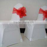 Organze Chair Sash White Spandex Stretch Wedding Chair Covers