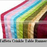 Wedding Crushed Taffeta Table Runners