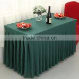Table Skirting Satin Box Pleats Table Skirt thumbnail-1