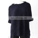 Manufacturer Slouchy Short Sleeve Crew Neck Pure Cashmere Sweater thumbnail-1