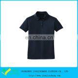 Navy Blue Plain Designed Polyester Dry Fit Golf Shirt With Custom Logo thumbnail-1