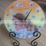 Tempered Glass Clock With Sublimation Coating thumbnail-4