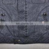 2015 Lastest Fashion Mens Handsome Fur Lined pu Leather Fur Coat thumbnail-5