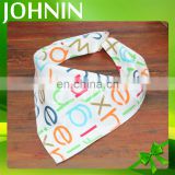 hot selling wholesale customized triangle double deck soft cotton baby bibs