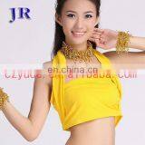 Yellow Bra Top Belly Dance Tops Hot Belly Dance Tops S-3041# thumbnail-1