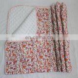 hand made hand Block Print Indian kantha Quilts Single Size Bed Cover Throw 01