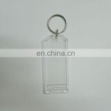 BSCI Factory Cheaper High quality Rectangle custom Acrylic keychain