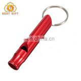 Cheap Factory Price Outdoor Survival Aluminum Whistle Keychain