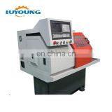 Mini cnc lathe body casting machine working CK0640A