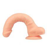 Superior 7 Inch Anal Realistic Penis Dildo With Suction Cup Adult Sex Toys for Women, Flesh thumbnail-4