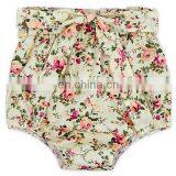 Wholesale Latest Design Sunflower Baby Girls Short Pants Bowtie Summer Girls Shorts thumbnail-2