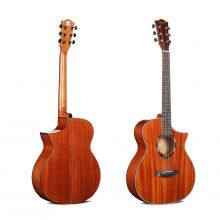 Deviser L-625-N Acoustic Guitar Cheap Price for Sale 40 Inch OEM Cutaway Mahogany Guitar Made in China thumbnail-1