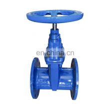 PN10 PN16 Ductile Cast Iron Hand wheel Resilient Seated DIN Water Seal Gate Valve