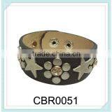 China Cheap Fashion Studded Rivet Wide Cuff Bracelet thumbnail-1